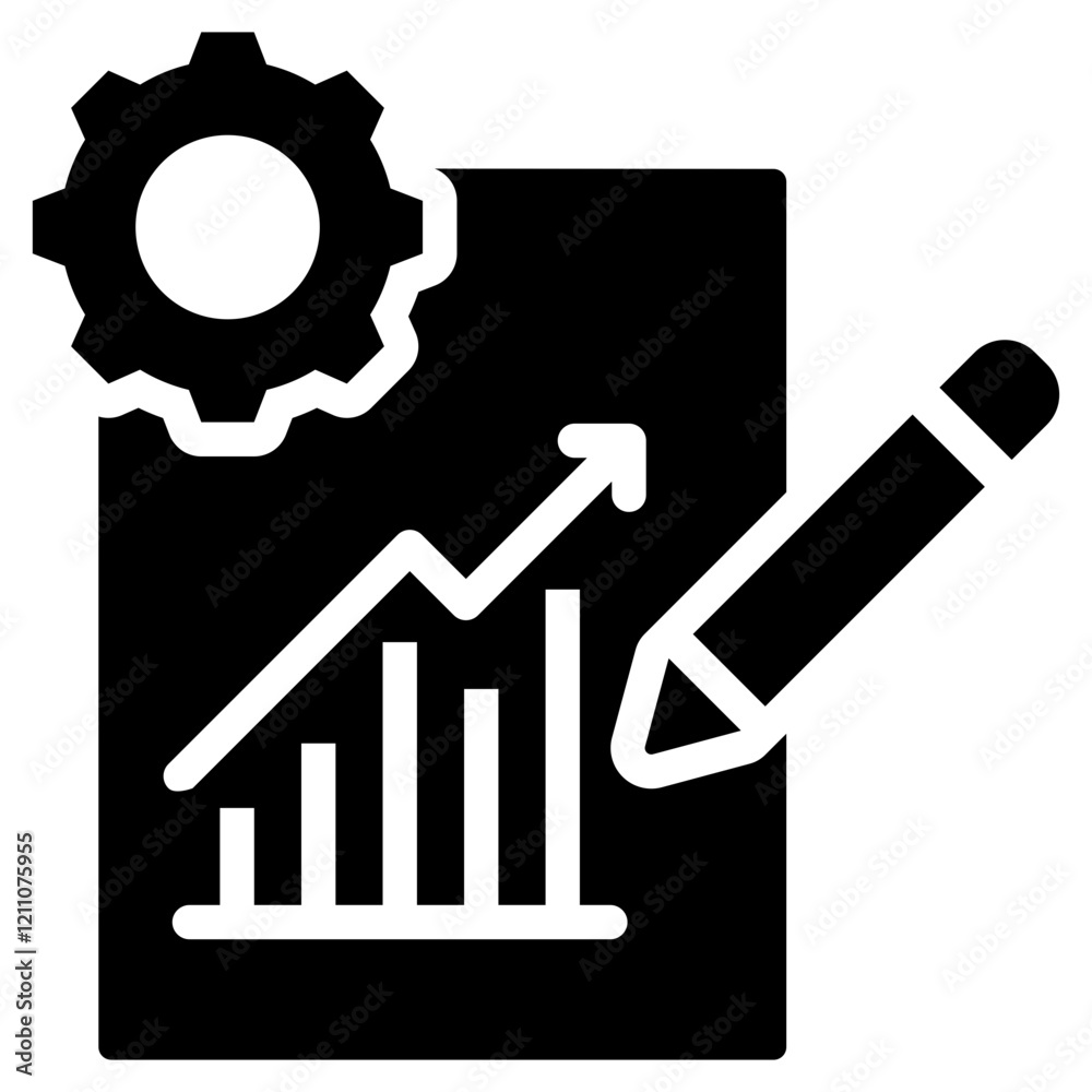 Assignment And Project Glyph Icon Assignment And Project Glyph Icon
