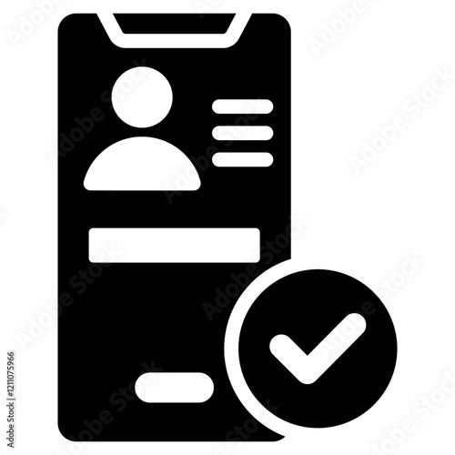 Course Enrollment Glyph Icon