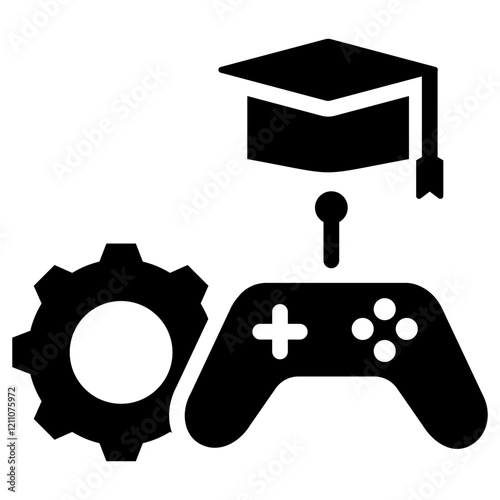 Gamification Glyph Icon