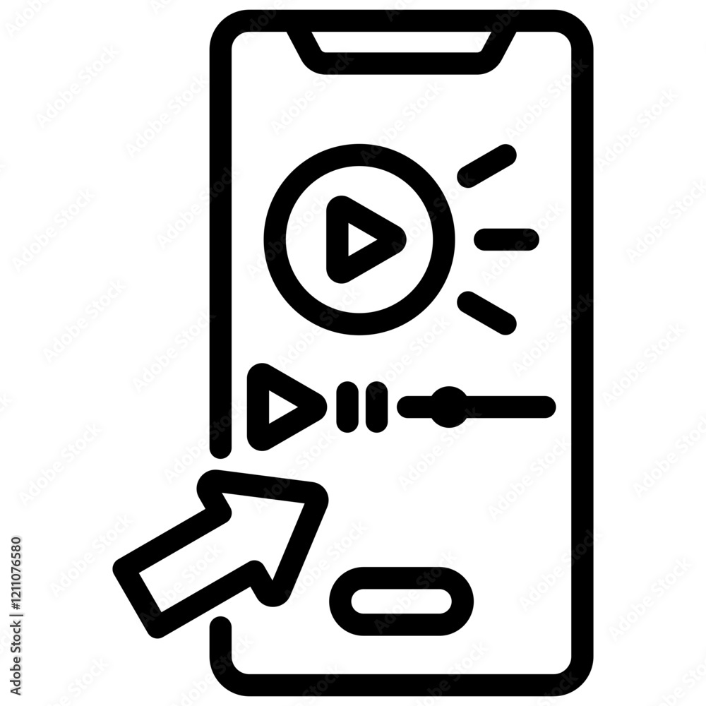 Video Tutorials Outline Icon Video Tutorials Outline Icon