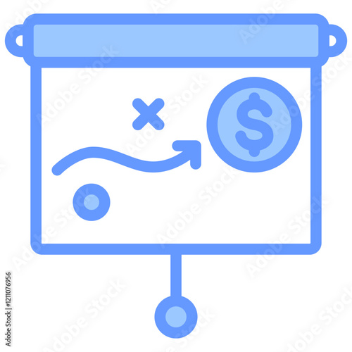 Strategy Blue Icon