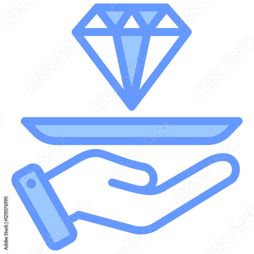 Value Proposition Blue Icon