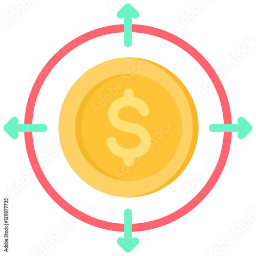 Expansion Flat Icon