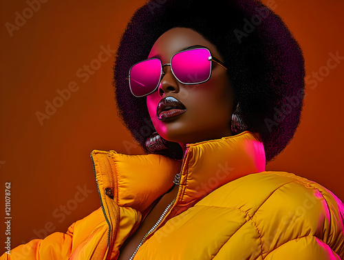 Stylish Model Poses in a Vi...