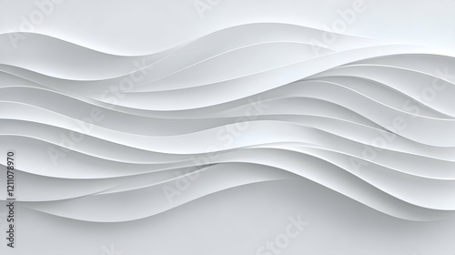 Abstract white wave backgro...