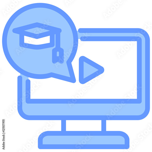 On Site Learning Blue Icon