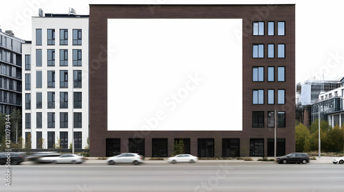 Modern Building with Blank ...