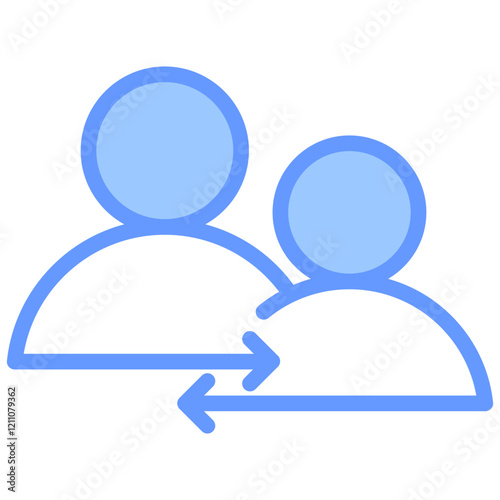 Mentoring Support Blue Icon