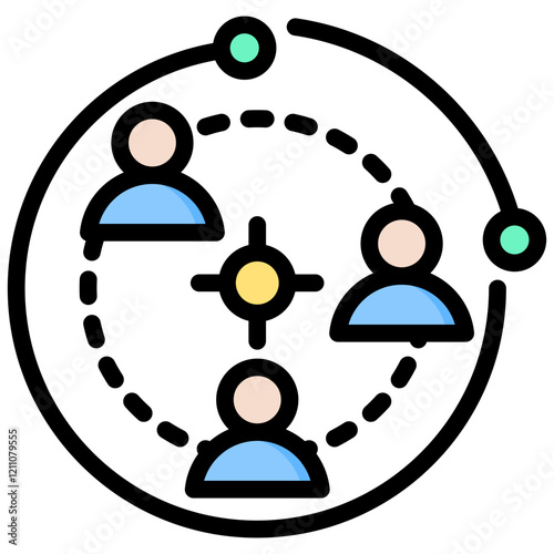 Trainee Programs Outline Color Icon