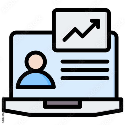 Learning Sessions Outline Color Icon