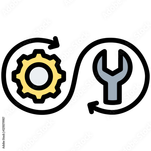 Practical Skills Outline Color Icon