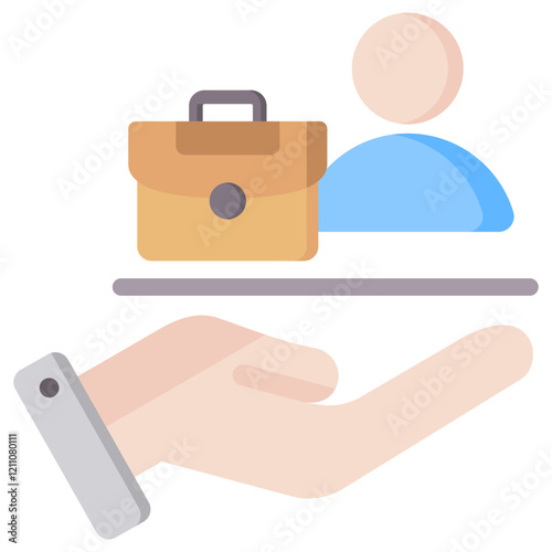 Entry Level Employee Flat Icon