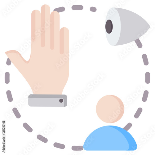 Job Shadowing Flat Icon