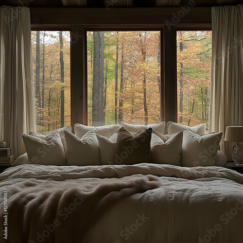 Cozy Bedroom Overlooks Sere...