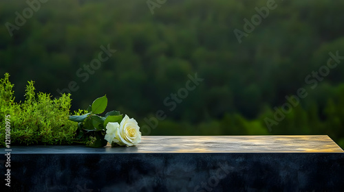White Rose and Greenery Res...