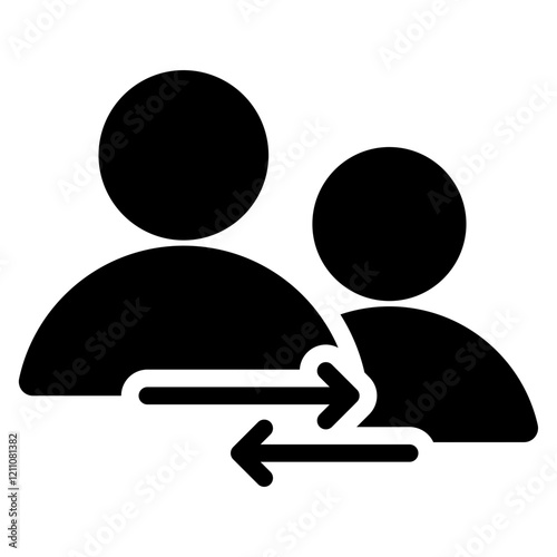 Mentoring Support Glyph Icon