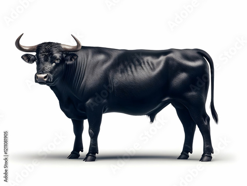 Majestic Black Bull Stands ...