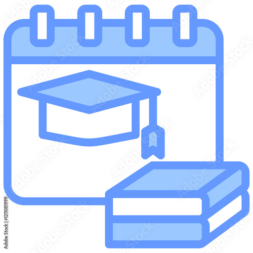Academic Year Blue Icon