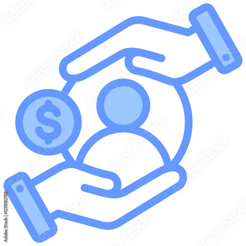 Student Support Blue Icon