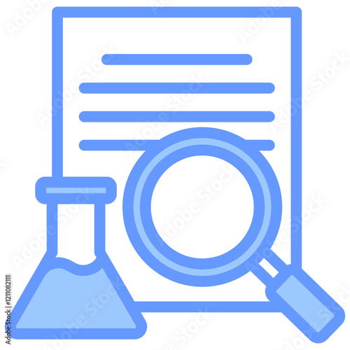 Research Paper Blue Icon