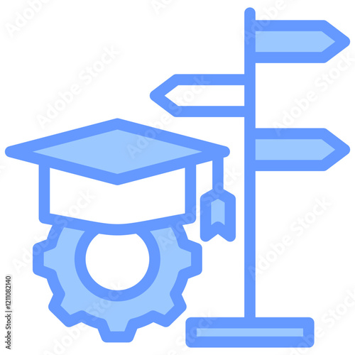 Academic Majors Blue Icon