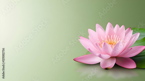 Pink Water Lily Blooms Beau...