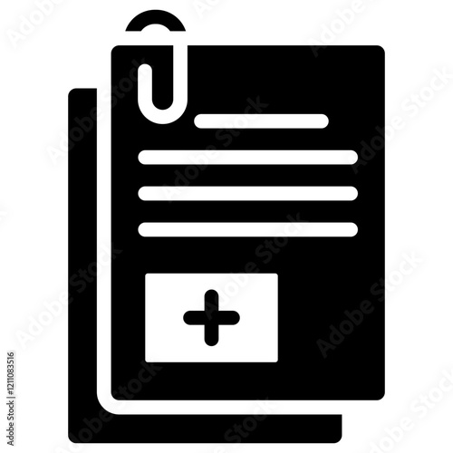 Academic Transcript Glyph Icon