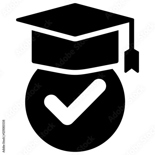 Academic Excellence Glyph Icon