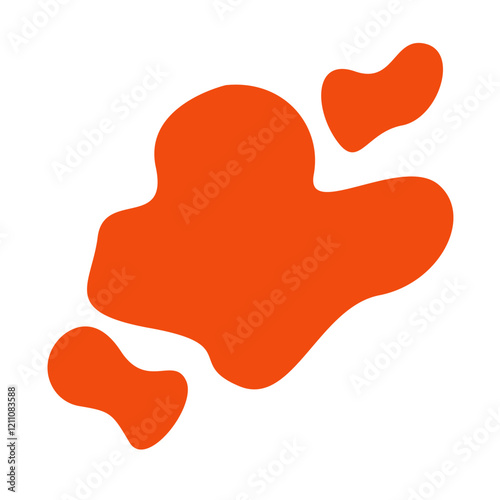 Hand drawn bizarre abstract geometric unusual shapes