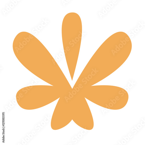 Hand drawn bizarre abstract geometric unusual shapes