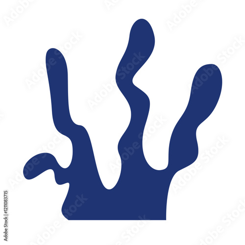Hand drawn bizarre abstract geometric unusual shapes