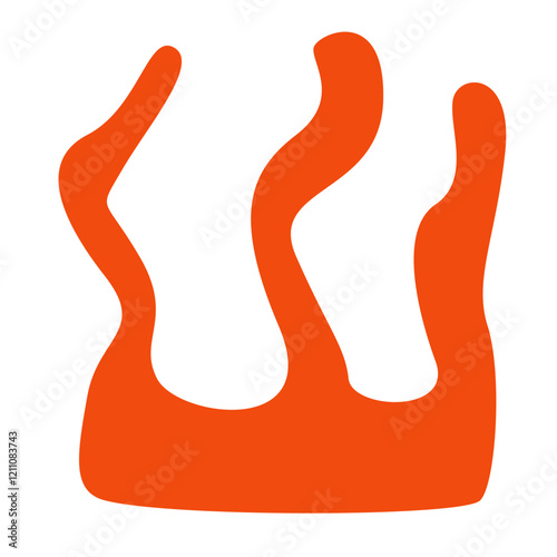 Hand drawn bizarre abstract geometric unusual shapes