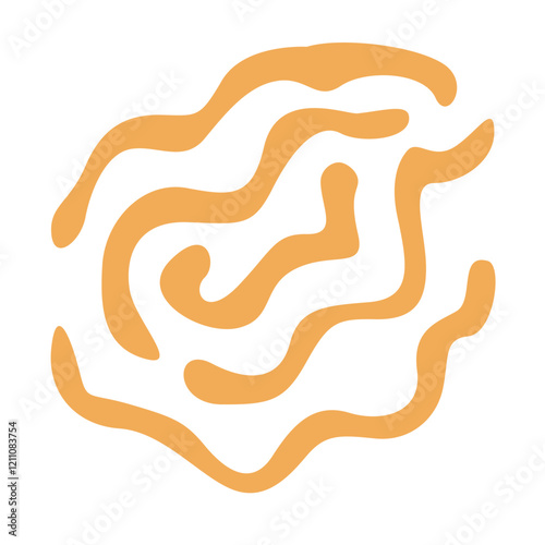 Hand drawn bizarre abstract geometric unusual shapes