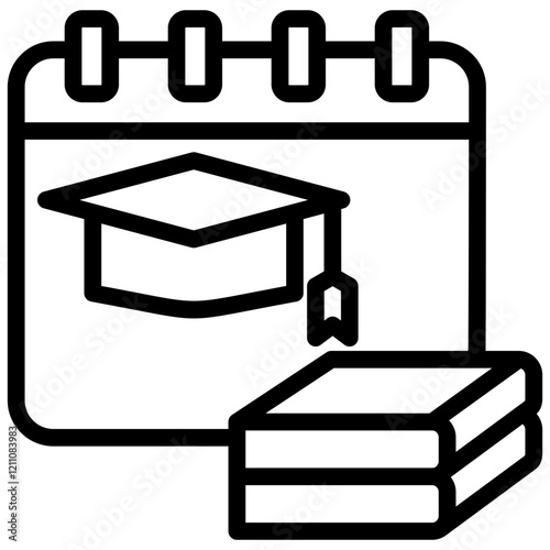 Academic Year Outline Icon