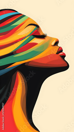 Colorful Abstract Portrait ...