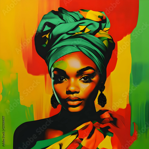 Digital Art of Confident Wo...