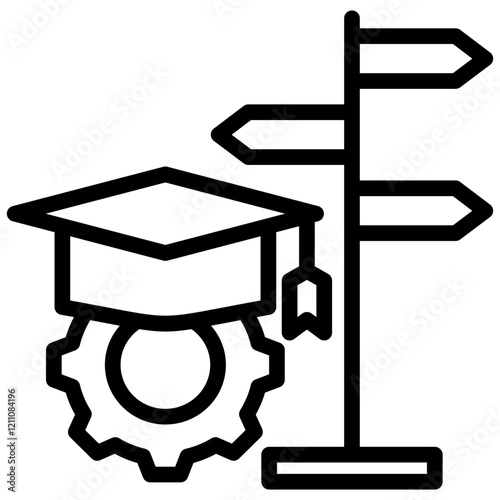 Academic Majors Outline Icon