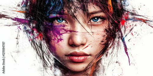 Abstract Portrait Painting ...