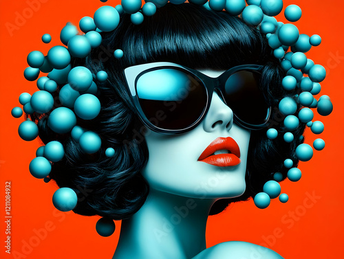 Stylish Woman with Sunglass...