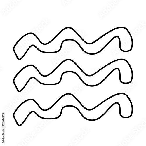 Hand drawn bizarre abstract geometric unusual shapes