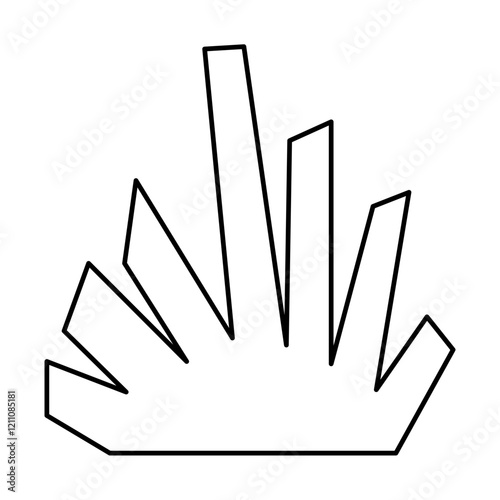Hand drawn bizarre abstract geometric unusual shapes