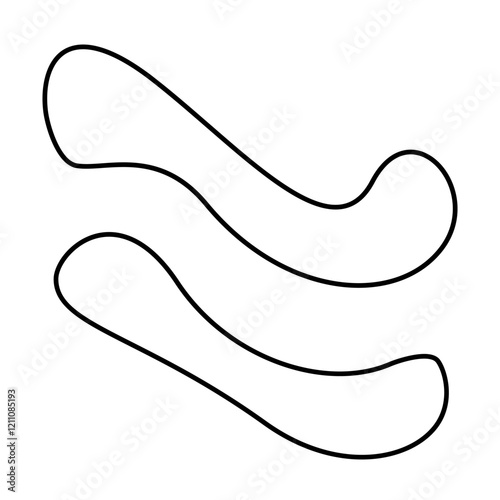 Hand drawn bizarre abstract geometric unusual shapes