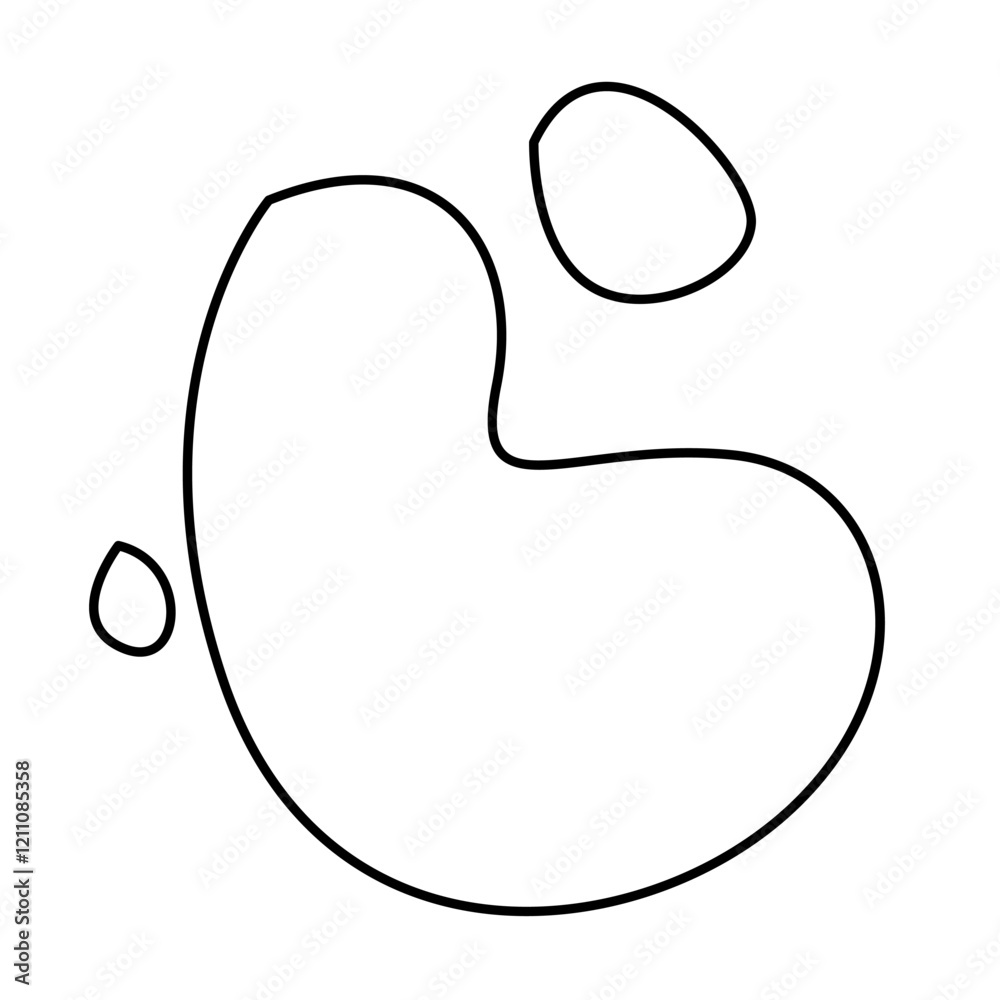 Hand drawn bizarre abstract geometric unusual shapes Hand drawn bizarre abstract geometric unusual shapes