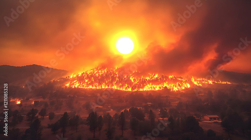 Wildfire Burns Intensely Ac...