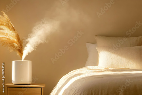 Humidifier Diffuses a Sooth...