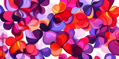 Abstract Floral Background ...