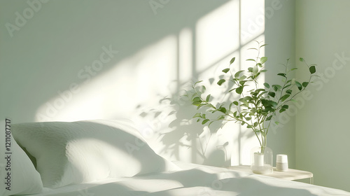 Sunlight streams into a min...