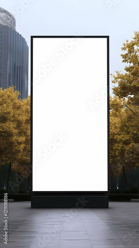 Blank Billboard Mockup Stan...