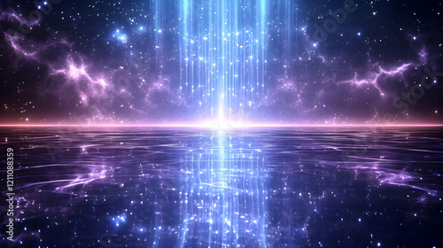Abstract Background Shows L...