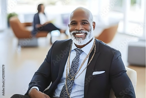 Confident Businessman Smile...
